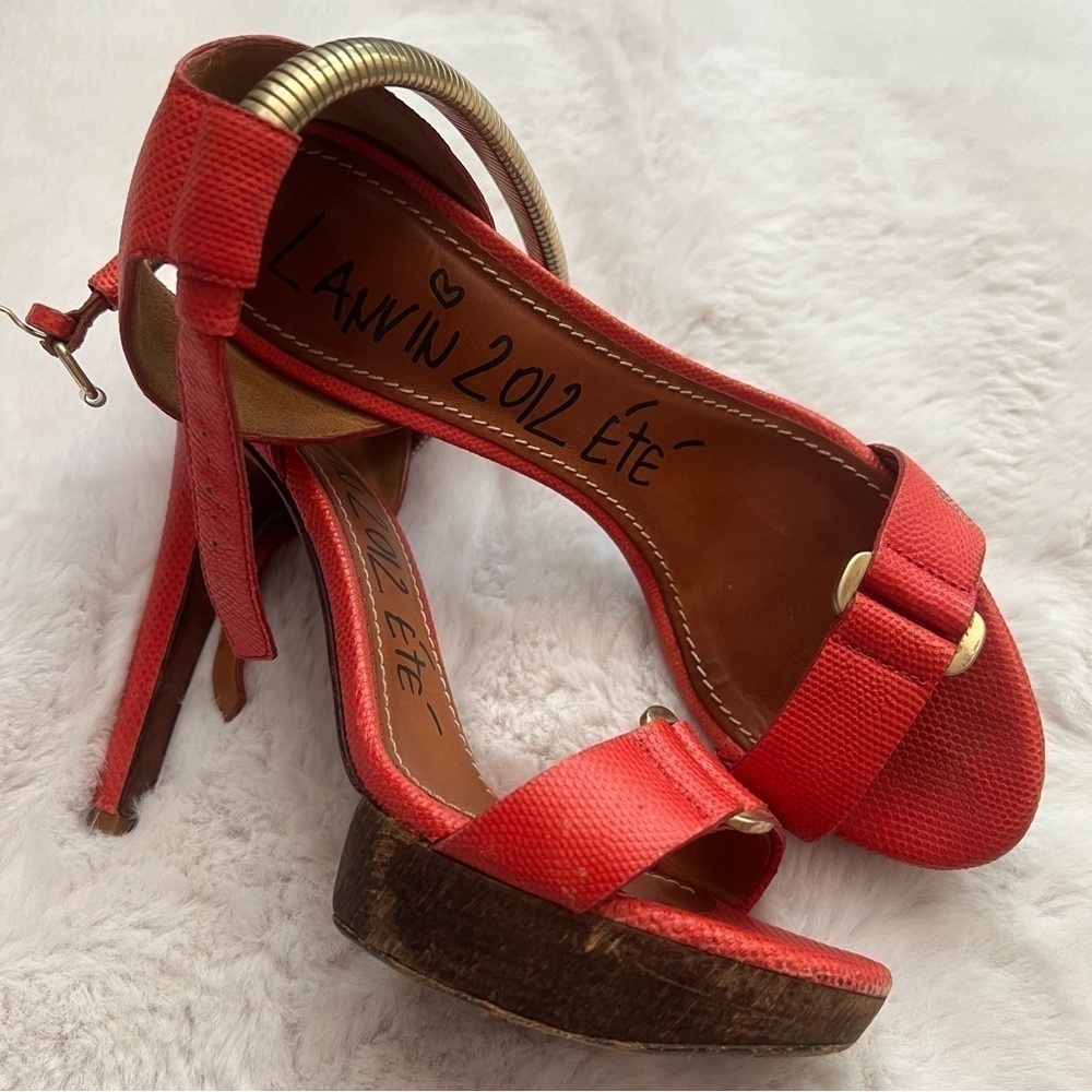 Lanvin Orange heels